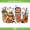 Bad Bunny Halloween Coffee PNG, Sad Heart Pumpkin Coffee PNG, Un Halloween Sinti PNG