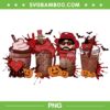 Bad Bunny Halloween Horror Coffee PNG, Sad Heart Spider Coffee Latte PNG, Bad Bunny Coffee PNG