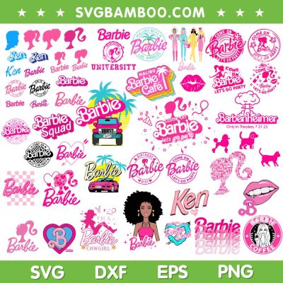 Barbie Bundle SVG, Ken And Barbie SVG Bundle, Barbenheimer Bundle SVG, Barbie Movie DXF SVG PNG EPS