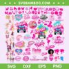 Barbie Mega Bundle SVG, Barbie Let's Go Party SVG Bundle, Ken And Barbie Girl DXF SVG PNG EPS