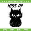 Black Cat Hiss Off SVG PNG, Meow Black Cat SVG, Cute Cat Hiss Off DXF SVG PNG EPS