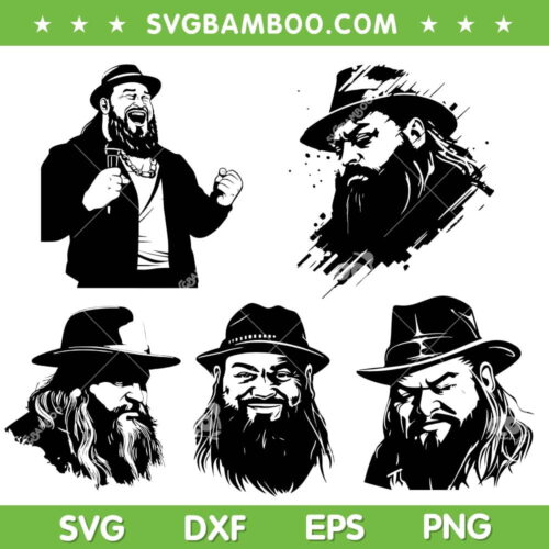 Bray Wyatt SVG Bundle, WWE American Wrestling SVG Bundle, American Professional Wrestler DXF SVG PNG EPS