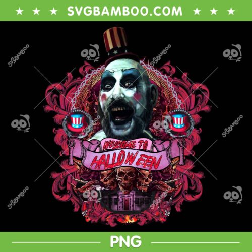 Captain Spaulding Horror Movie PNG, Halloween Horror Spaulding Captain PNG, Welcome To Halloween PNG