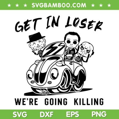 Chibi Horror Movie Get In Loser SVG PNG, Baby Freddy Myers Jason In Car SVG, Halloween Horror DXF SVG PNG EPS Chibi Horror Movie Get In Loser SVG PNG, Baby Freddy Myers Jason In Car SVG, Halloween Horror DXF SVG PNG EPS