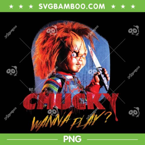 Chucky Wanna Play Creepy Portrait PNG, Child's Play Chucky Horror Movie PNG, Chucky Horror Halloween PNG