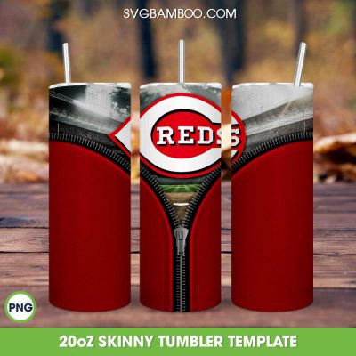 Cincinnati Reds Zipper Tumbler Wrap PNG, Cincinnati Reds MLB 20oz Skinny Tumbler Template PNG, Baseball Sports Tumbler Template PNG Cincinnati Reds Zipper Tumbler Wrap PNG, Cincinnati Reds MLB 20oz Skinny Tumbler Template PNG, Baseball Sports Tumbler Template PNG