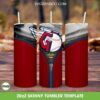 Cleveland Guardians Zipper Tumbler Wrap PNG, Guardians Baseball 20oz Skinny Tumbler Template PNG, Sports Logo Tumbler Template PNG