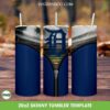 Detroit Tigers Zipper Tumbler Wrap PNG, Detroit Tigers Baseball 20oz Skinny Tumbler Template PNG, MLB Team Tumbler Template PNG