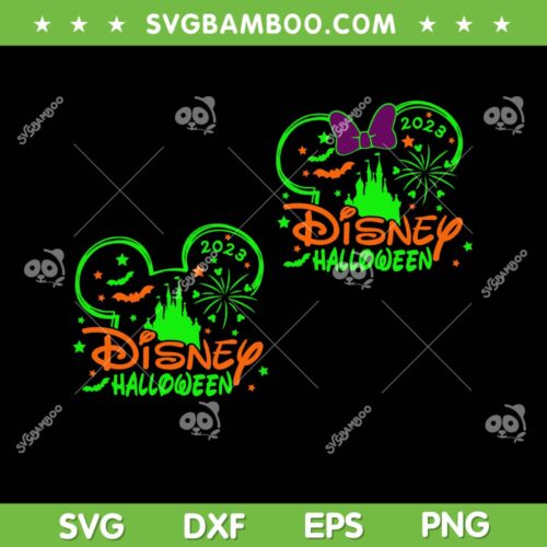 Disney Mouse Ear Halloween SVG PNG, Mickeys Not So Scary Halloween SVG, Disney Halloween DXF SVG PNG EPS