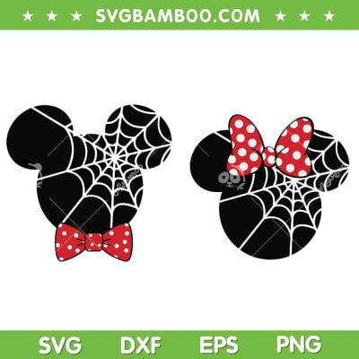 Disney Mouse Spider Web SVG PNG, Halloween Spider Web SVG, Halloween Mouse DXF SVG PNG EPS Disney Mouse Spider Web SVG PNG, Halloween Spider Web SVG, Halloween Mouse DXF SVG PNG EPS