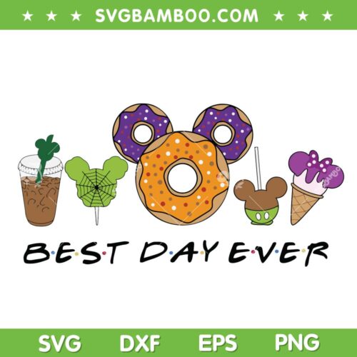 Disney Snacks Halloween SVG PNG, Mickey Mouse Best Day Ever SVG, Disney Trip DXF SVG PNG EPS