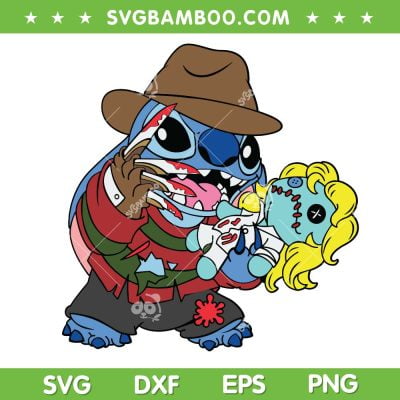 Disney Stitch And Lilo Freddy Krueger SVG PNG, Stitch Freddy Krueger SVG, Horror Stitch DXF SVG PNG EPS Disney Stitch And Lilo Freddy Krueger SVG PNG, Stitch Freddy Krueger SVG, Horror Stitch DXF SVG PNG EPS