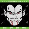 Dracula Vampire Face SVG PNG, Lost Gods Halloween SVG, Halloween Vampire DXF SVG PNG EPS