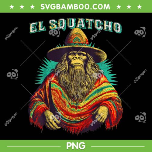 El Squatcho Poncho PNG, Western Bigfoot Sasquatch PNG, El Squatcho Big Foot PNG