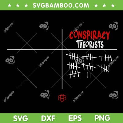 Experts Conspiracy Theorists SVG PNG, Conspiracy Theories Fallacy SVG, Conspiracy Theorist Pronouns DXF SVG PNG EPS