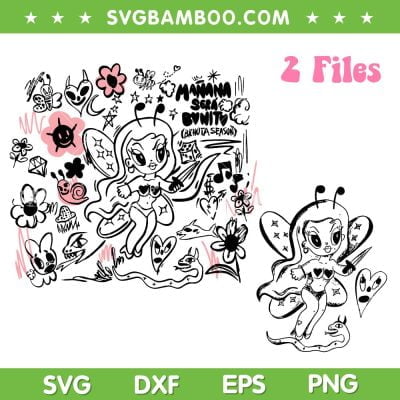 Fairy Manana Sera Bonito SVG PNG, Karol G Tour 2023 SVG, Bichota Pink Devil Angel DXF SVG PNG EPS Fairy Manana Sera Bonito SVG PNG, Karol G Tour 2023 SVG, Bichota Pink Devil Angel DXF SVG PNG EPS