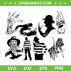 Freddy Krueger SVG Bundle, Horror Movie Freddy Halloween SVG Bundle, Scary Character DXF SVG PNG EPS