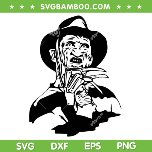 Freddy Krueger SVG PNG, Master Of Cinema Freddy SVG, Freddy Krueger Horror DXF SVG PNG EPS