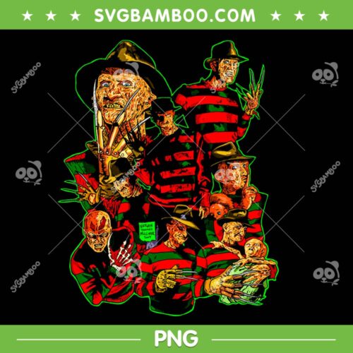 Freddy Many Faces PNG, Freddy TV Mini Series PNG, Freddy Krueger Halloween PNG