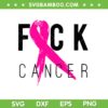 Fuck Cancer SVG PNG, Breast Cancer Awareness SVG, Retro Distressed DXF SVG PNG EPS