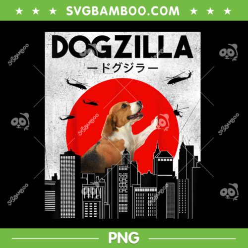 Funny Dogzilla PNG, Dogzilla Japanese Pembroke Welsh PNG, Dog Lover PNG