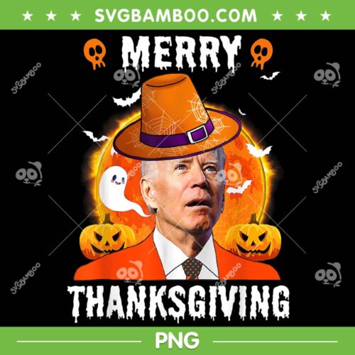 Funny Joe Biden Confused Merry Thanksgiving PNG, Biden Happy Halloween PNG, Merry Thanksgiving PNG