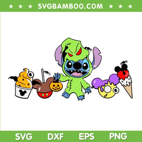 Funny Stitch Halloween Snacks SVG PNG, Stitch Oogie Boogie SVG, Halloween Stitch Snacks DXF SVG PNG EPS