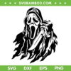 Ghostface Silhouette SVG PNG, Ghostface Scream SVG, Movie Halloween DXF SVG PNG EPS