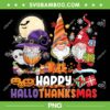 Gnomes Happy Hallothanksmas PNG, Gnomies Happy Halloween Thanksgiving Christmas PNG, Christmas Gnomes PNG