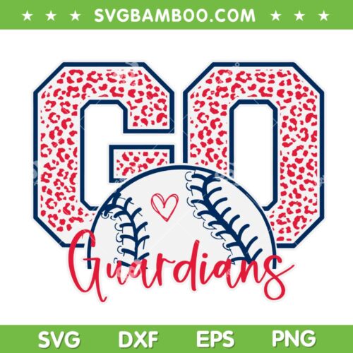 Go Guardians Leopard SVG PNG, Guardians Baseball SVG, MLB Team DXF SVG PNG EPS