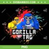 Gorilla Tag Colorful PNG, Funny Gorilla Tag VR Game PNG, Gorilla Tag Gamer PNG