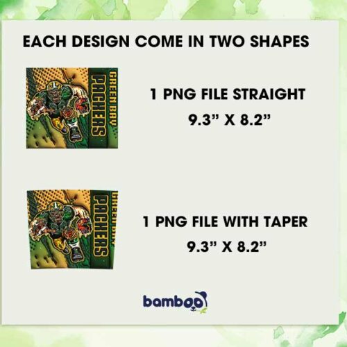Green Bay Packers 3D Inflated Tumbler Wrap PNG, Packers Mascot 20oz Skinny Tumbler, NFL Football Tumbler Template PNG Green Bay Packers 3D Inflated Tumbler Wrap PNG, Packers Mascot 20oz Skinny Tumbler, NFL Football Tumbler Template PNG