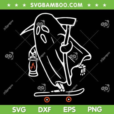 Grim Reaper Skateboard SVG PNG, Halloween Costume Ghost Skater SVG, Death Skateboard DXF SVG PNG EPS Grim Reaper Skateboard SVG PNG, Halloween Costume Ghost Skater SVG, Death Skateboard DXF SVG PNG EPS