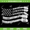 Guitar American Flag SVG PNG, Rock Music US Flag SVG, Acoustic Guitar DXF SVG PNG EPS