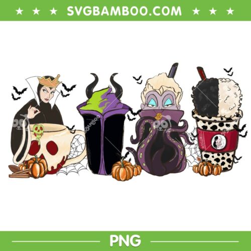 Halloween Bad Witches Horror Coffee PNG, Bad Girl Witch Coffee PNG, Horror Movie Coffee PNG