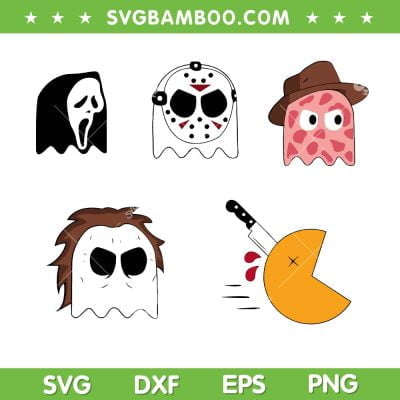 Halloween Character SVG PNG, Horror Character Pac Man SVG, Cute Horror Character DXF SVG PNG EPS Halloween Character SVG PNG, Horror Character Pac Man SVG, Cute Horror Character DXF SVG PNG EPS