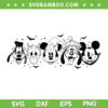Halloween Disney Friends SVG PNG, Halloween Face SVG, Spooky Vibes DXF SVG PNG EPS