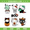 Halloween Hello Kitty SVG PNG, Hello Kitty Pumpkin SVG, Kitty Halloween DXF SVG PNG EPS