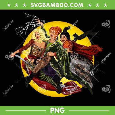 Halloween Hocus Pocus Moon PNG, The Sanderson Sisters Moon PNG, Halloween Hocus PNG