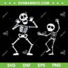 Halloween Skeleton Dance SVG PNG, Skeleton Griddy Dance SVG, Dancing Skeletons DXF SVG PNG EPS