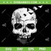 Halloween Skull Vintage SVG PNG, Skeleton Gothic Costume SVG, Halloween Skeleton DXF SVG PNG EPS