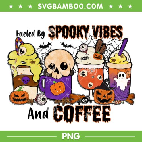 Hocus Pocus Coffee Spooky Vibes PNG, The Sanderson Sister Coffee Halloween PNG, Spooky Vibes Coffee PNG