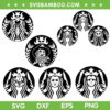 Horror Movie Characters Starbuck SVG Bundle, Halloween Scary Coffee SVG Bundle, Horror Movie Characters DXF SVG PNG EPS
