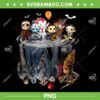 Horror Movie Chibi Character Water Reflection PNG, Cute Scray Movie Halloween PNG, Horror Halloween PNG