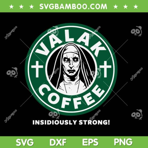Horror Movie Valak Coffee SVG PNG, The Nun Coffee SVG, Horror Conjuring The Nun DXF SVG PNG EPS