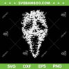 Horror Movie Ghost Face SVG PNG, Ghostface Mask Halloween SVG, Scream Face DXF SVG PNG EPS