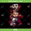 Horror Movies Characters PNG, Horror Movie Killers PNG, Jason Freddy Chucky Myers Pennywise PNG