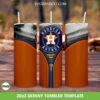 Houston Astros Zipper Tumbler Wrap PNG, Astros Baseball 20oz Skinny Tumbler Template PNG, Baseball Team Tumbler Template PNG