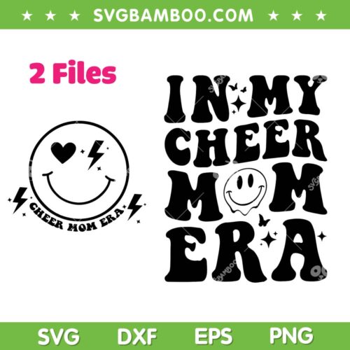 In My Cheer Mom Era Fron And Back SVG PNG, Cheer Football Mom SVG, Cheer Mom Era DXF SVG PNG EPS