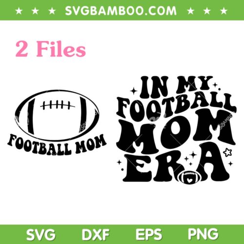 In My Football Mom Era SVG PNG, Football Mama SVG, Retro Sport Mom DXF SVG PNG EPS